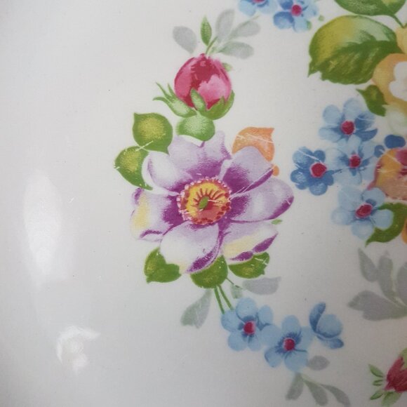 AMERICAN LIMOGES La MARR KS542 22K Gold Filigree Floral Platter & Bowl & Plate - Picture 6 of 16